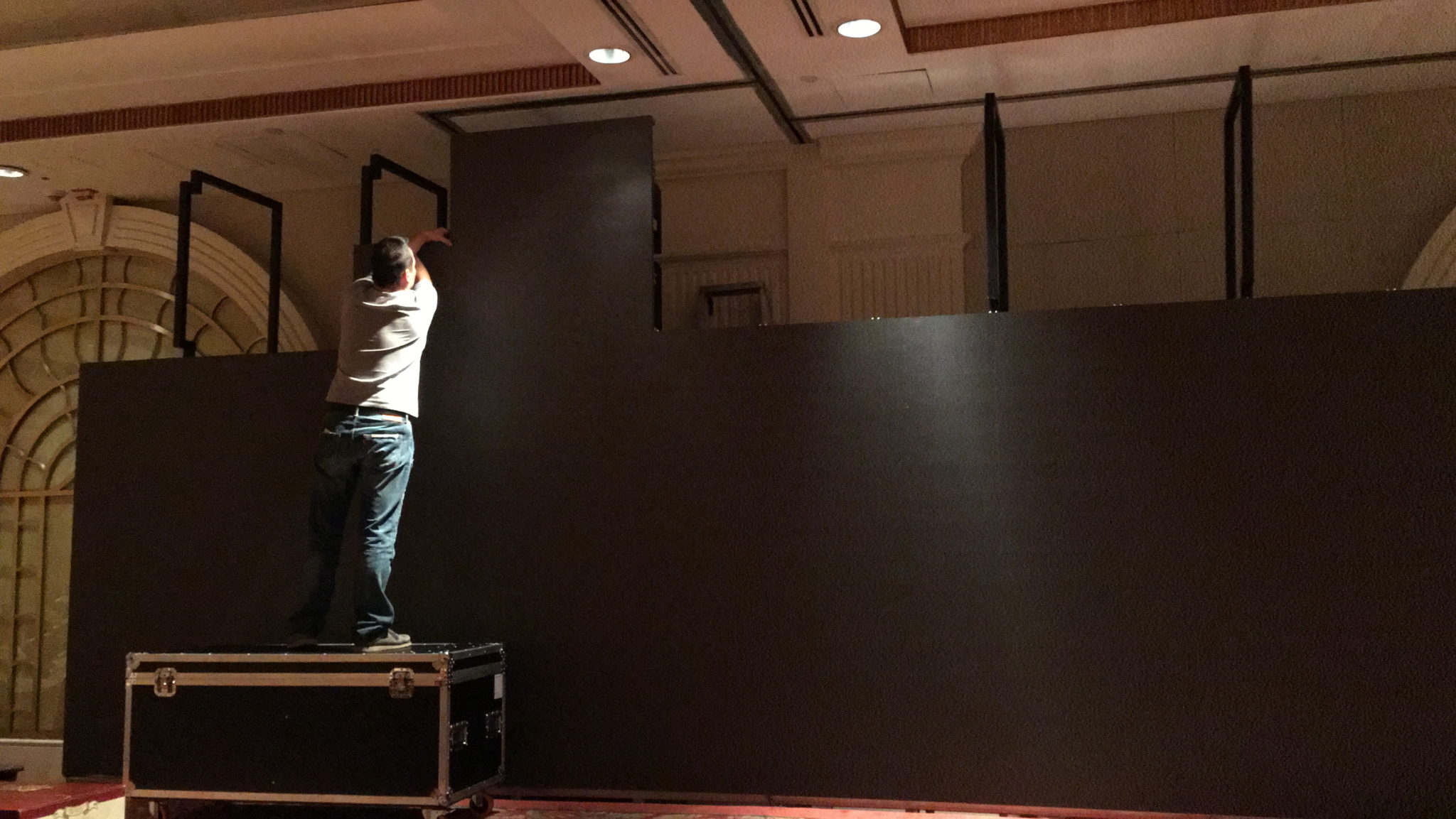 LED TV wall setup